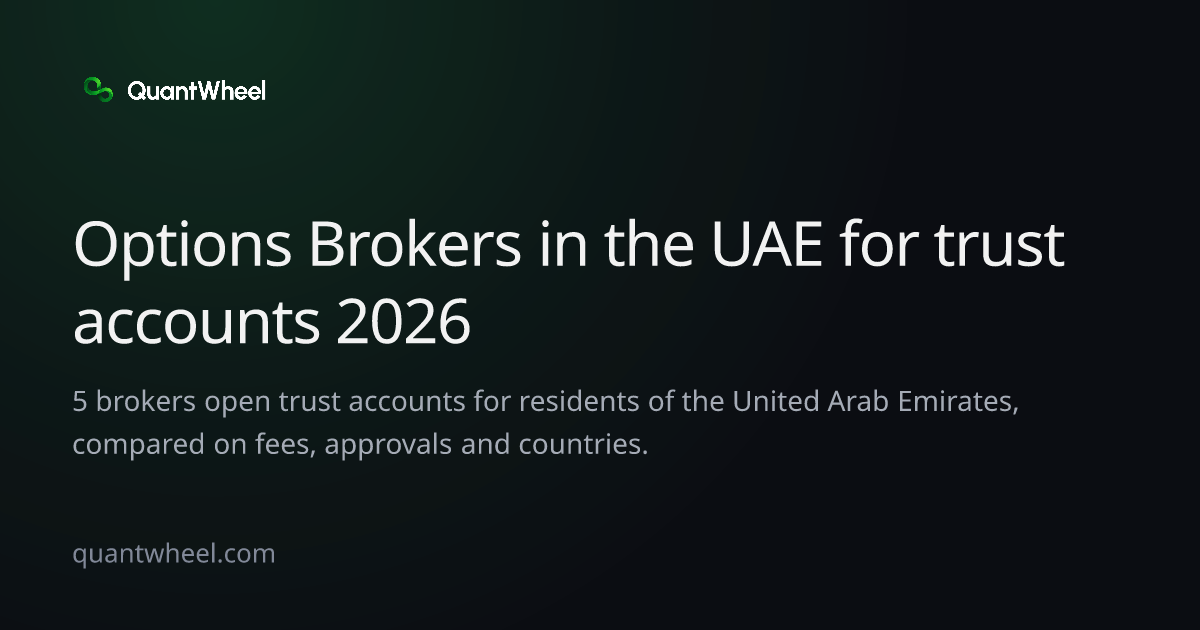 The share card of Options brokers in the United Arab Emirates for trust accounts