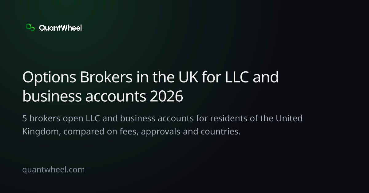 The share card of Options brokers in the United Kingdom for LLC and business accounts