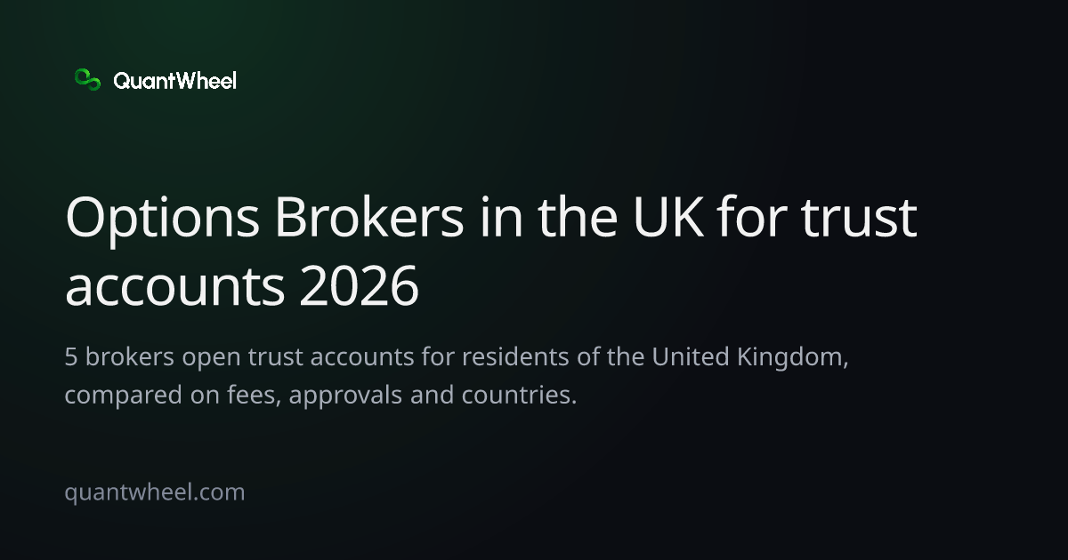 The share card of Options brokers in the United Kingdom for trust accounts