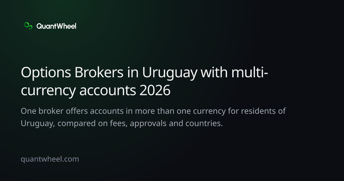 The share card of Options brokers in Uruguay with multi-currency accounts