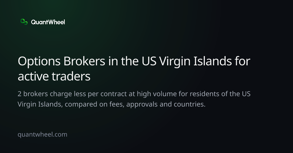 The share card of Options brokers in the US Virgin Islands for active traders