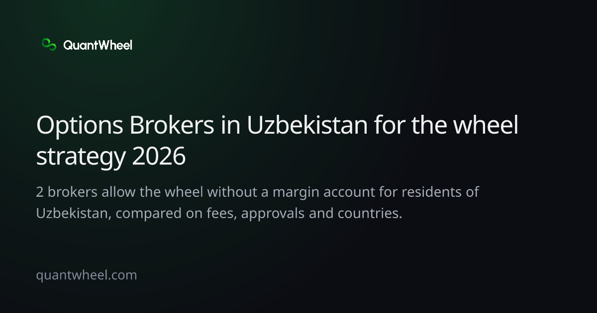 The share card of Options brokers in Uzbekistan for the wheel strategy