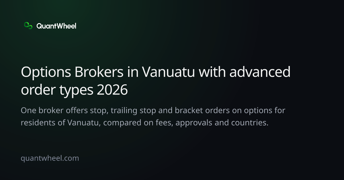 The share card of Options brokers in Vanuatu with advanced order types