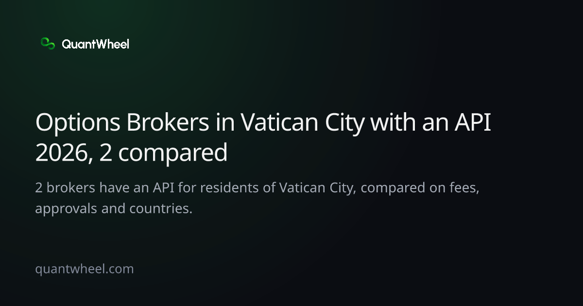 The share card of Options brokers in Vatican City with an API