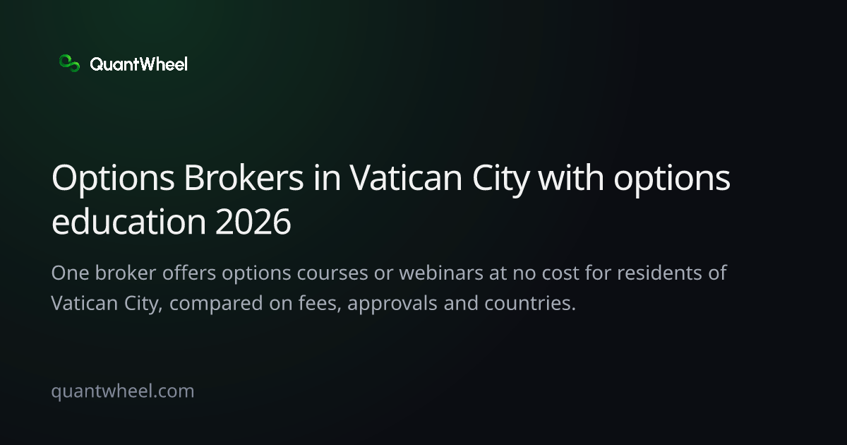 The share card of Options brokers in Vatican City with options education