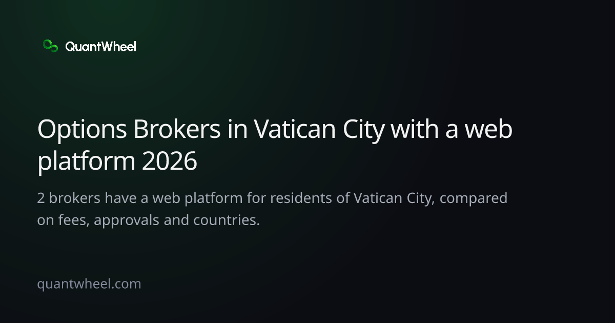 The share card of Options brokers in Vatican City with a web platform