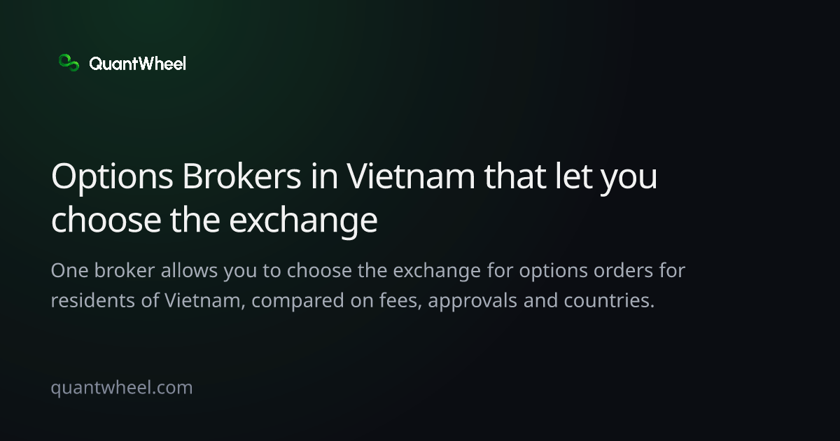 The share card of Options brokers in Vietnam that let you choose the exchange