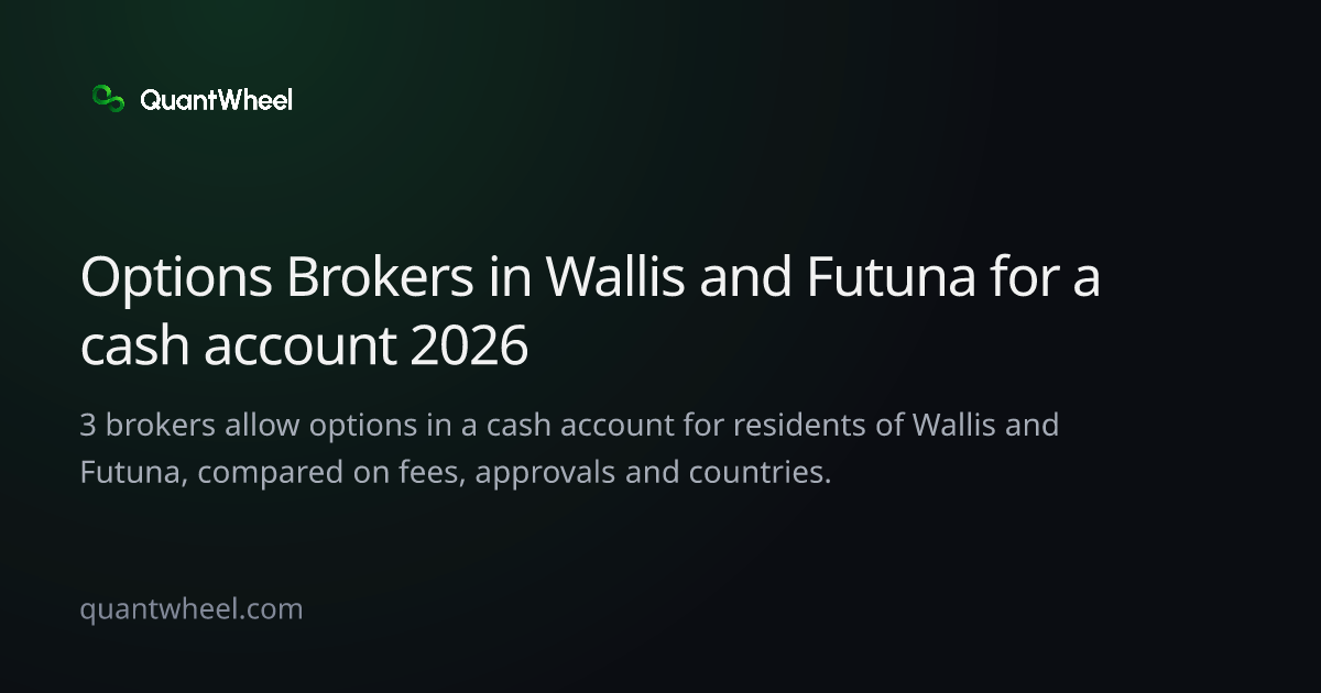 The share card of Options brokers in Wallis and Futuna for a cash account