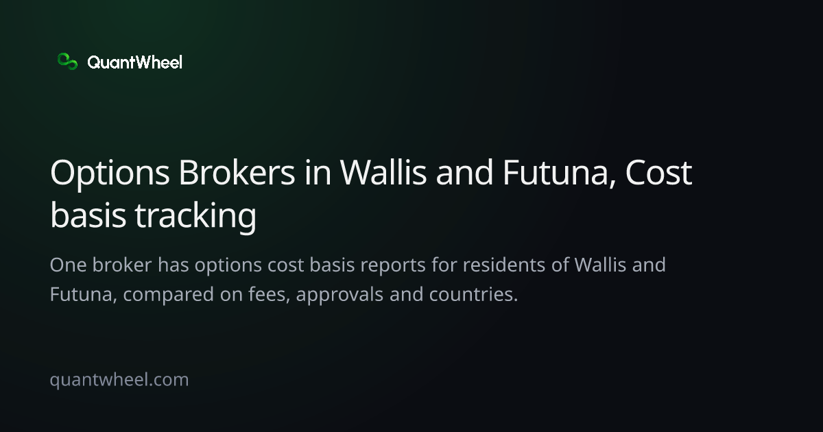 The share card of Options brokers in Wallis and Futuna with cost basis tracking