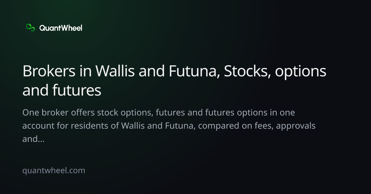 The share card of Options brokers in Wallis and Futuna with options and futures in one account