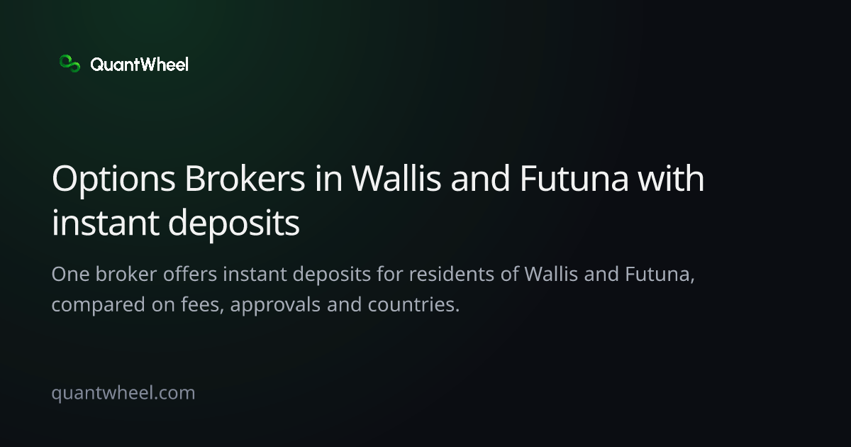 The share card of Options brokers in Wallis and Futuna with instant deposits