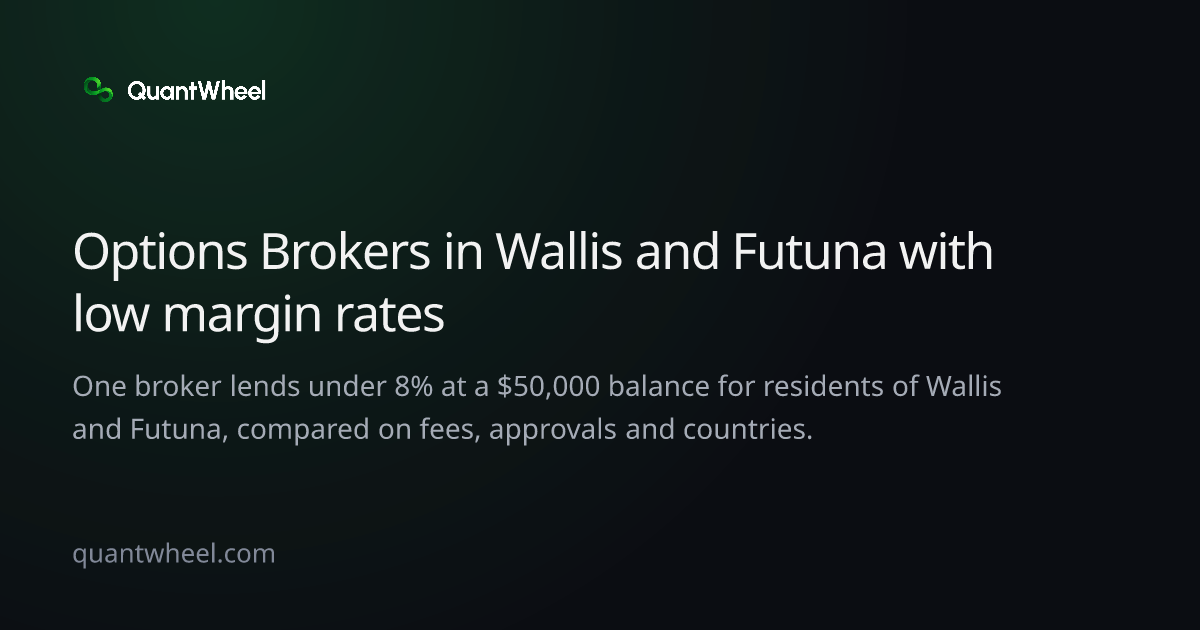 The share card of Options brokers in Wallis and Futuna with low margin rates