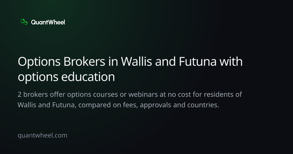 The share card of Options brokers in Wallis and Futuna with options education