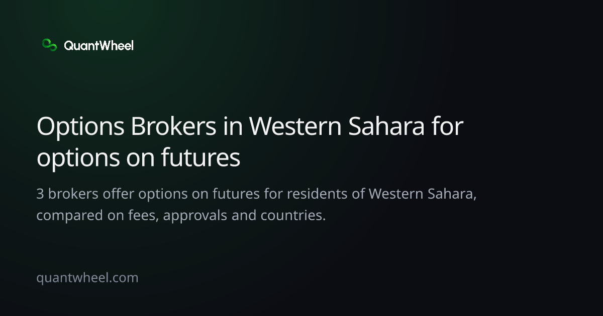 The share card of Options brokers in Western Sahara for options on futures