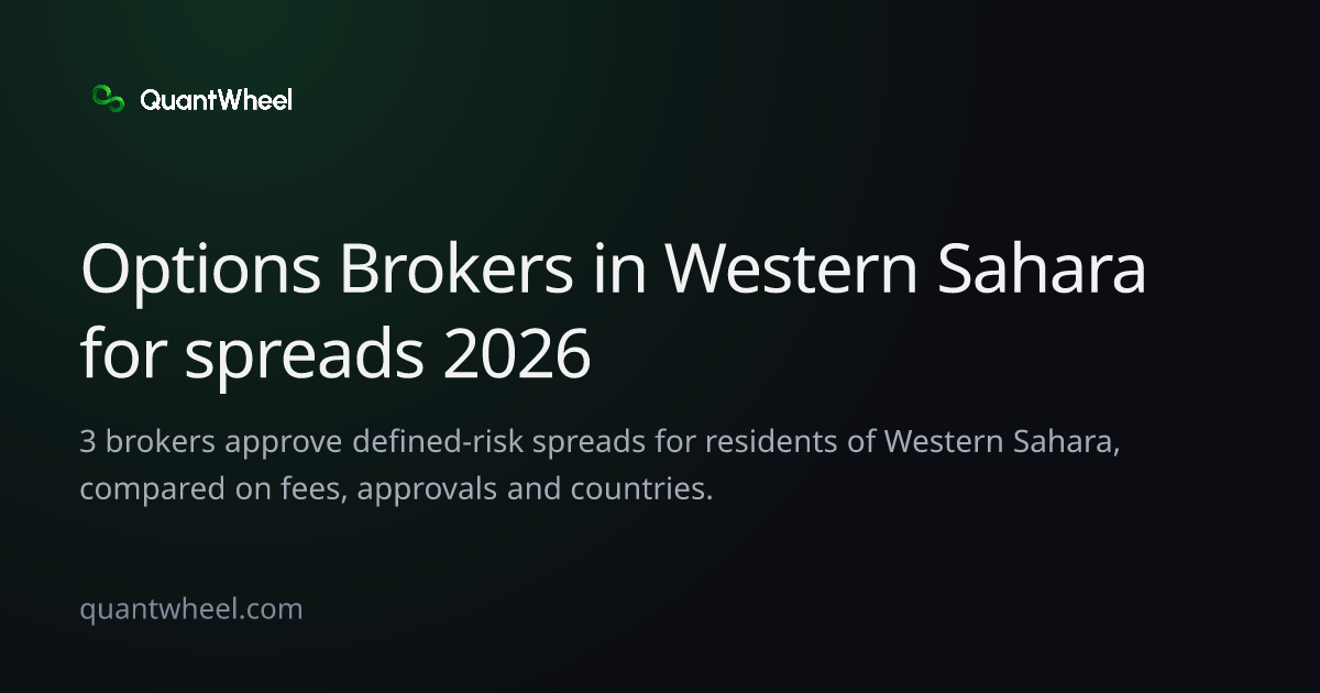The share card of Options brokers in Western Sahara for spreads