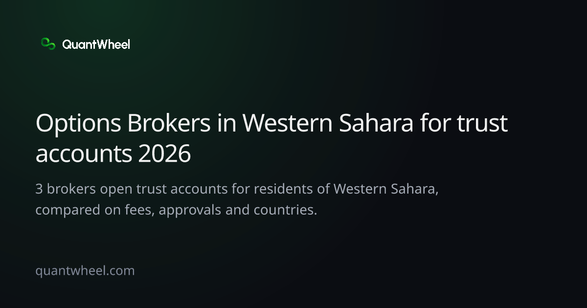 The share card of Options brokers in Western Sahara for trust accounts
