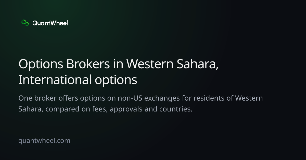 The share card of Options brokers in Western Sahara with options on non-US exchanges