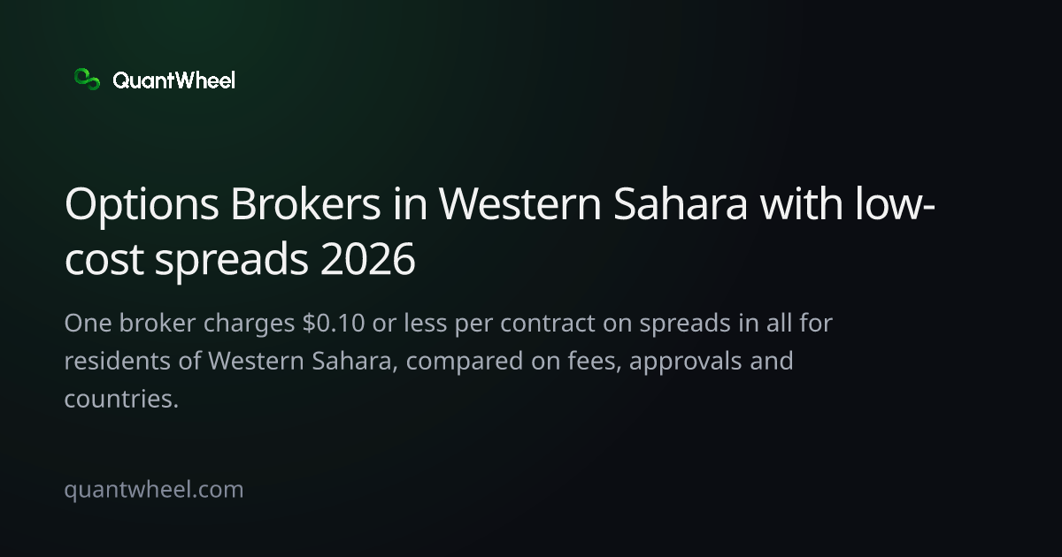 The share card of Options brokers in Western Sahara with low-cost spreads