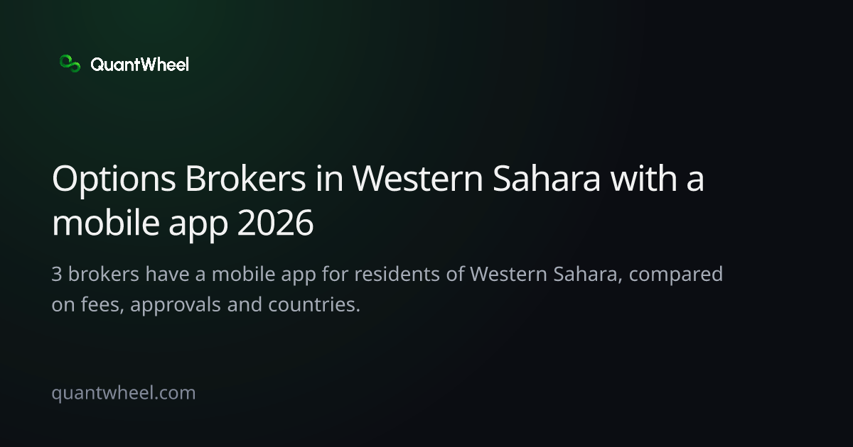 The share card of Options brokers in Western Sahara with a mobile app