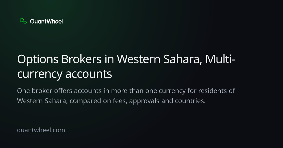The share card of Options brokers in Western Sahara with multi-currency accounts