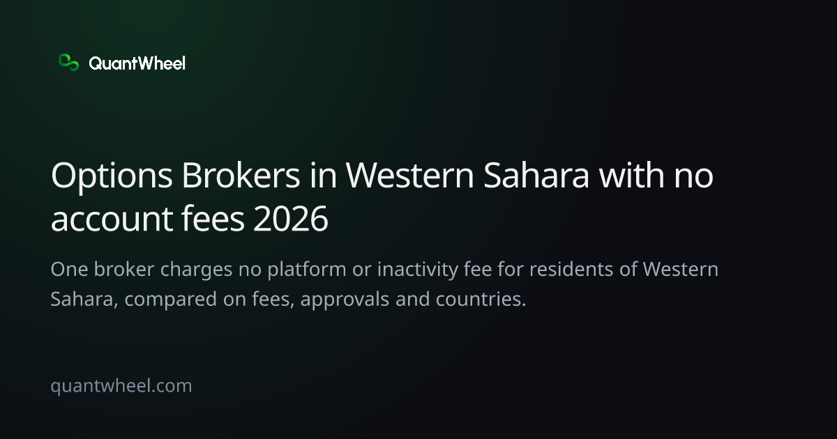 The share card of Options brokers in Western Sahara with no account fees