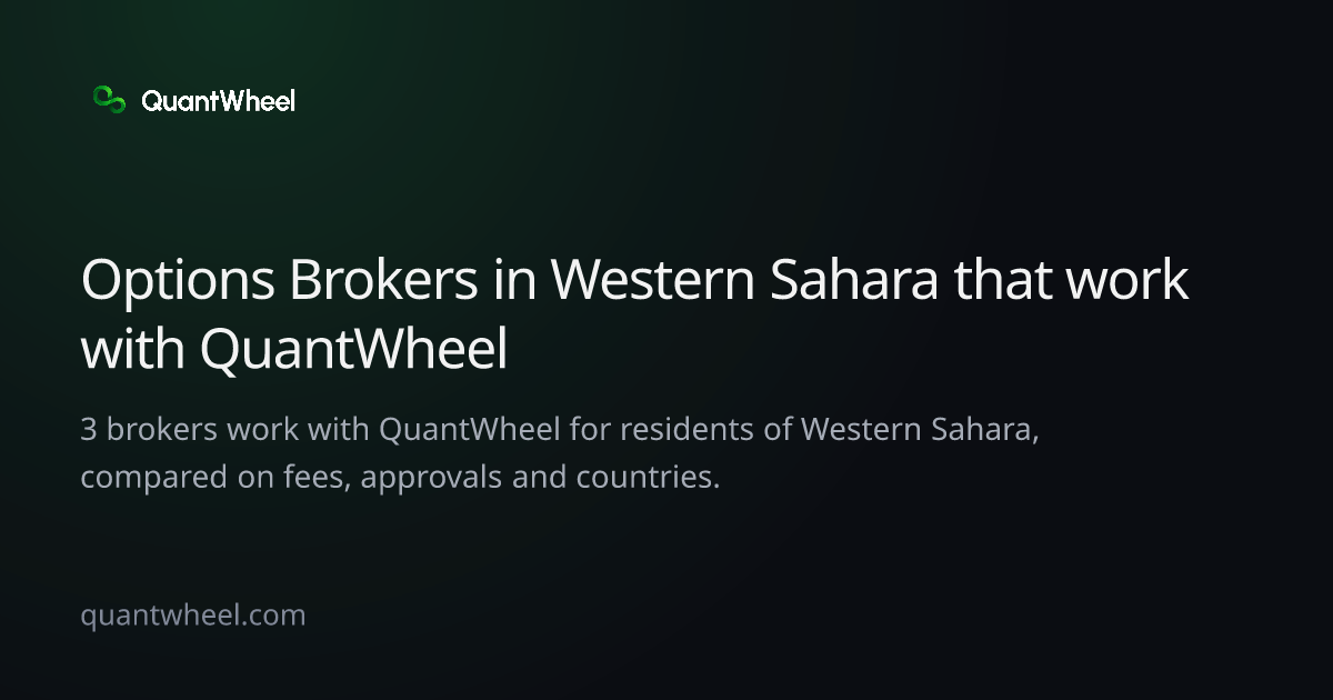 The share card of Options brokers in Western Sahara that work with QuantWheel