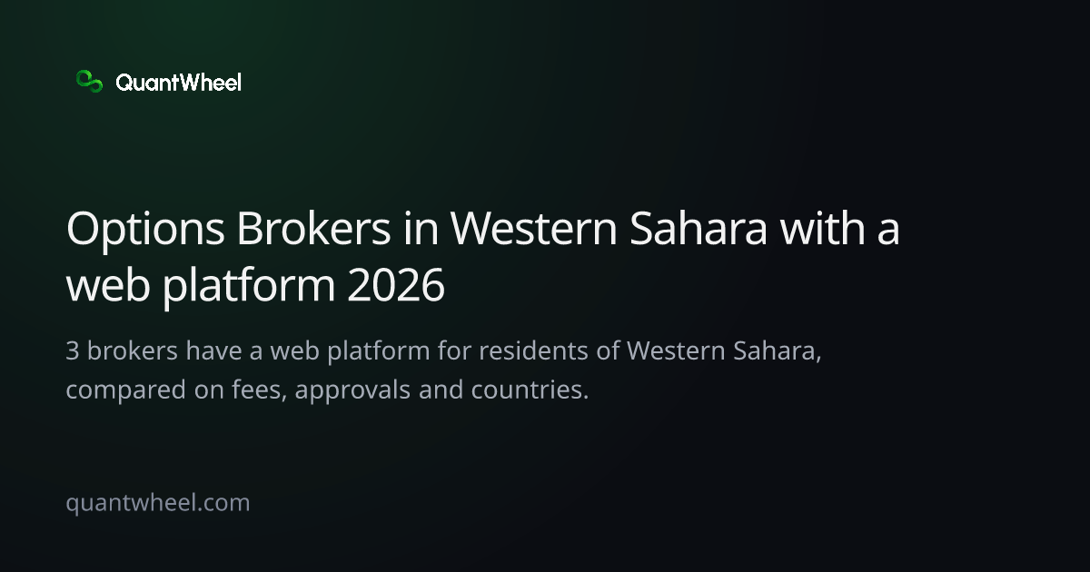 The share card of Options brokers in Western Sahara with a web platform