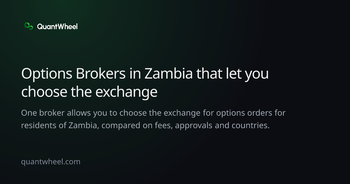 The share card of Options brokers in Zambia that let you choose the exchange