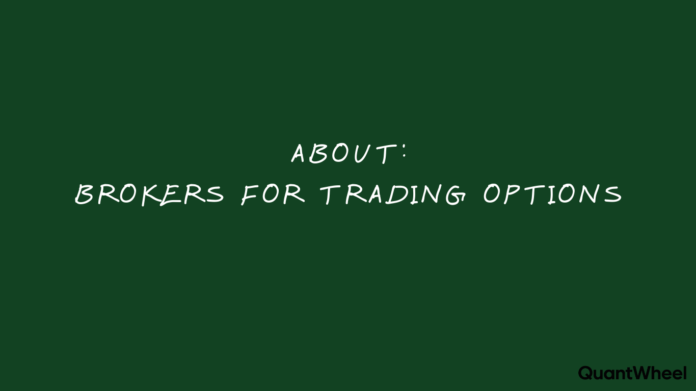 Image shows a headline for an article relating to "brokers for trading options". The article goes through pros and cons of every broker.