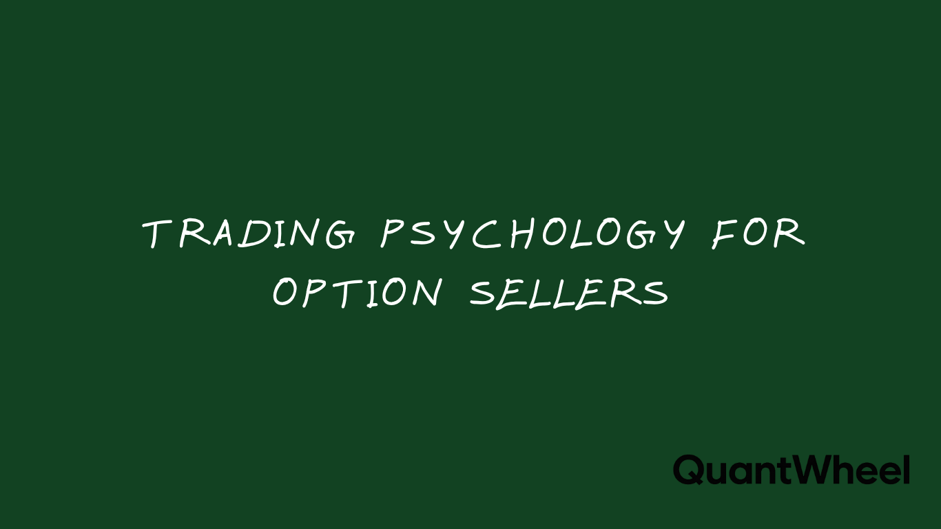 Intro image into an article about Trading Psychology for Option Sellers which gives practical advice and frameworks to fix trading mistakes.
